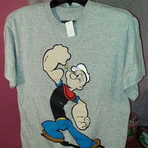 Mens Pop-Eye The Sailor Man T-Shirt in Medium